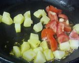 A picture of step 1 of Purple Cabbage Curry.