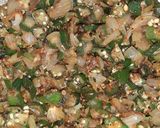 A picture of step 2 of Masala Bhindi.
