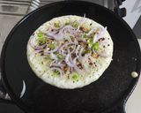 A picture of step 3 of Masala Multigrain Uttapam.