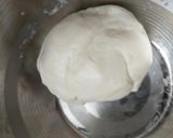 A picture of step 1 of Tricolour Poori / Luchi.