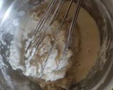A picture of step 1 of Rabdi malai cake.