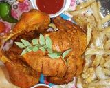 A picture of step 8 of Nandos peri chicken.