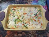 Запіканка з овочами та куркою