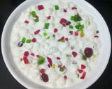 A picture of step 5 of Dry Fruit Sweet Raita.