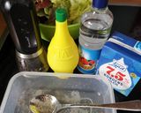 Salat mit einer Zitronen - Kondensmilch - Soße Rezeptschritt 2 Foto
