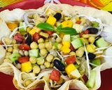 A picture of step 7 of Leftovers diet beans salad in tacos 🌮.