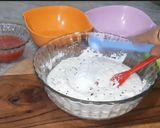A picture of step 5 of Tiranga Rava Idli.