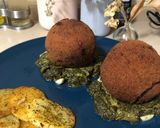 Foto del paso 7 de la receta Bolas gigantes con base de espinacas