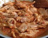 Foto langkah ke 5 dari resep Sayur Rebus Siram Ayam Pedas.