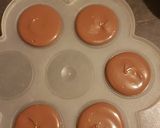 Une image de l'étape 1 de Noix de coco à base de chocolat et lait concentré.
