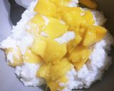 A picture of step 2 of Sticky Coconut Mango Rice.