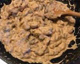 Krémsajtos gombás csirke recept fázis 3 fotója