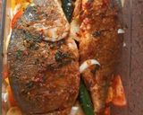 صورة لخطوة 2 من وصفة صينية سمك دينيس مشوي 🐠🐟🥔🍅
