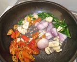 Foto langkah ke 5 dari resep Tumis sayur warna (jamur tiram, kacang panjang, tahu kotak) 🍁🌱.