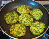 A picture of step 5 of Malabar Spinach Tikki.