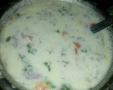 A picture of step 4 of Sabudana and Suji Chilla.
