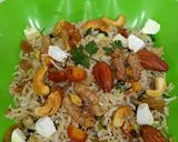 A picture of step 6 of Walnut pulav.