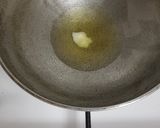 A picture of step 1 of Besan laddo with gud powder.