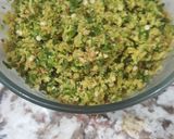 A picture of step 1 of Potato onion bhaji.