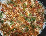 হায়দ্রাবাদি মটন কাচ্চি দম বিরিয়ানি (Hydrabadi kacchi dum biriyani recipe in Bengali) রেসিপি ধাপ - 5 ছবি