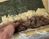 A picture of step 5 of Sukiyaki Beef Egg Roll.
