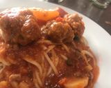 Foto del paso 4 de la receta: Fideos con estofado de Albóndigas