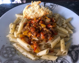 Foto del paso 7 de la receta: Macarrones con pisto de verduras y crujiente de queso