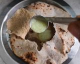 A picture of step 3 of Kathiyawadi thali with real desi tadka.
