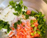 A picture of step 2 of Dahi ke kabab.