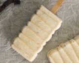 A picture of step 2 of Skinny Vanilla Bean Cheesecake Popsicles.