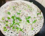 A picture of step 3 of Onion Dosa.
