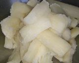 Foto langkah ke 1 dari resep Singkong Creamy Vla Pandan.
