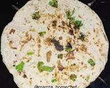 A picture of step 6 of Pithala and Bhakri.