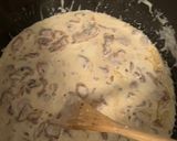 A picture of step 2 of Bacon and Pea Pasta.
