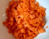 Hình bước làm 2 của món Cơm chiên rau củ