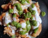 A picture of step 11 of Arbi Took chaat.