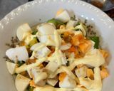 Hình bước làm 1 của món Salad Bơ Trứng