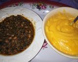 A picture of step 3 of Groundnut Oil Beans with Custard.