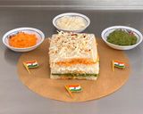 A picture of step 14 of Tiranga Sandwich (Republic Day Special).