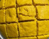 A picture of step 2 of Khaman dhokla.
