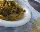 Foto del passaggio 4 della ricetta Mezze penne asparagi e salamelle