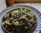 A picture of step 6 of Sabudana khichadi.