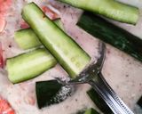 Gambar langkah 5 resipi Sayur Lemak Sawi Bersama Timun Jepun.
