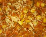 A picture of step 4 of Chappati pizza.