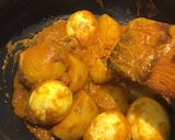 A picture of step 6 of Kolkata style egg biryani.