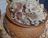 A picture of step 8 of Beef Yakhni Pulao.