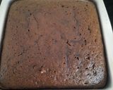 A picture of step 3 of Lamington chocolate cake.