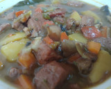 Foto del paso 6 de la receta: Cerdo estofado con verduras al vino tinto y bacon