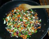 A picture of step 1 of "no pasta" lasagne.