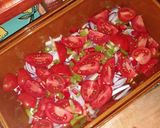 Pas rețetă Paste cu sos de brânză feta și legume 1 fotografie